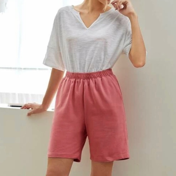 NEW SHEIN LONG SWEAT  SHORTS high waisted XS - Picture 1 of 13